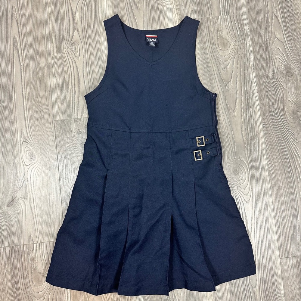 French Toast Schoolwear Girl's Navy Pleated Dress - SIZE 10 School Uniform